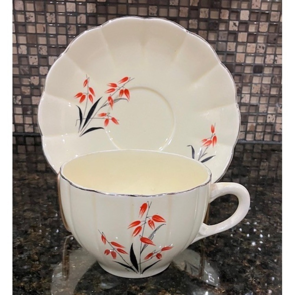 Vintage WS‎ George Lido China Pattern 58612-2H Jumbo Cup & Saucer Set